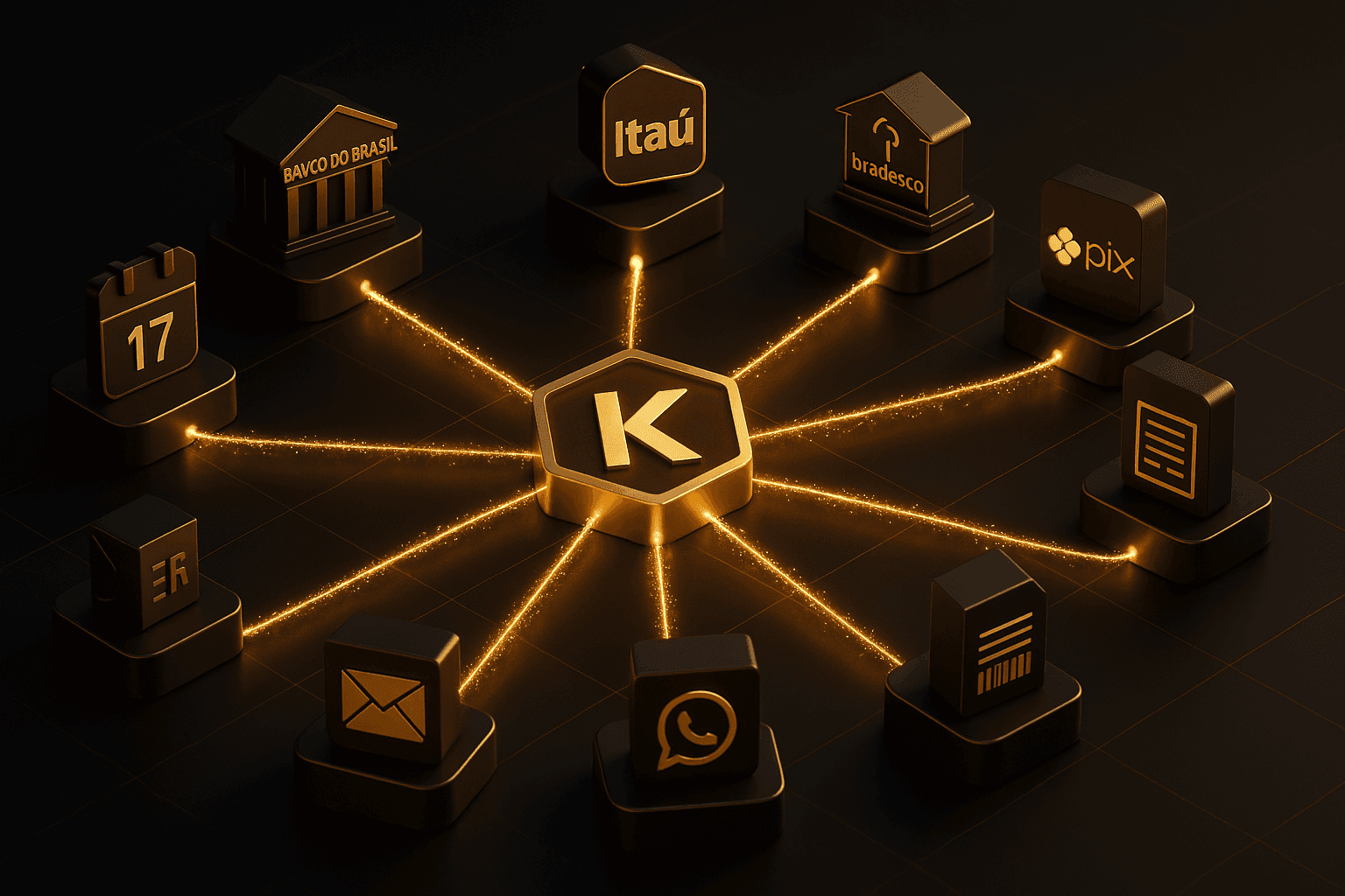 Kobana Team integrations hub — banks, ERPs, government, communication and BI connected
