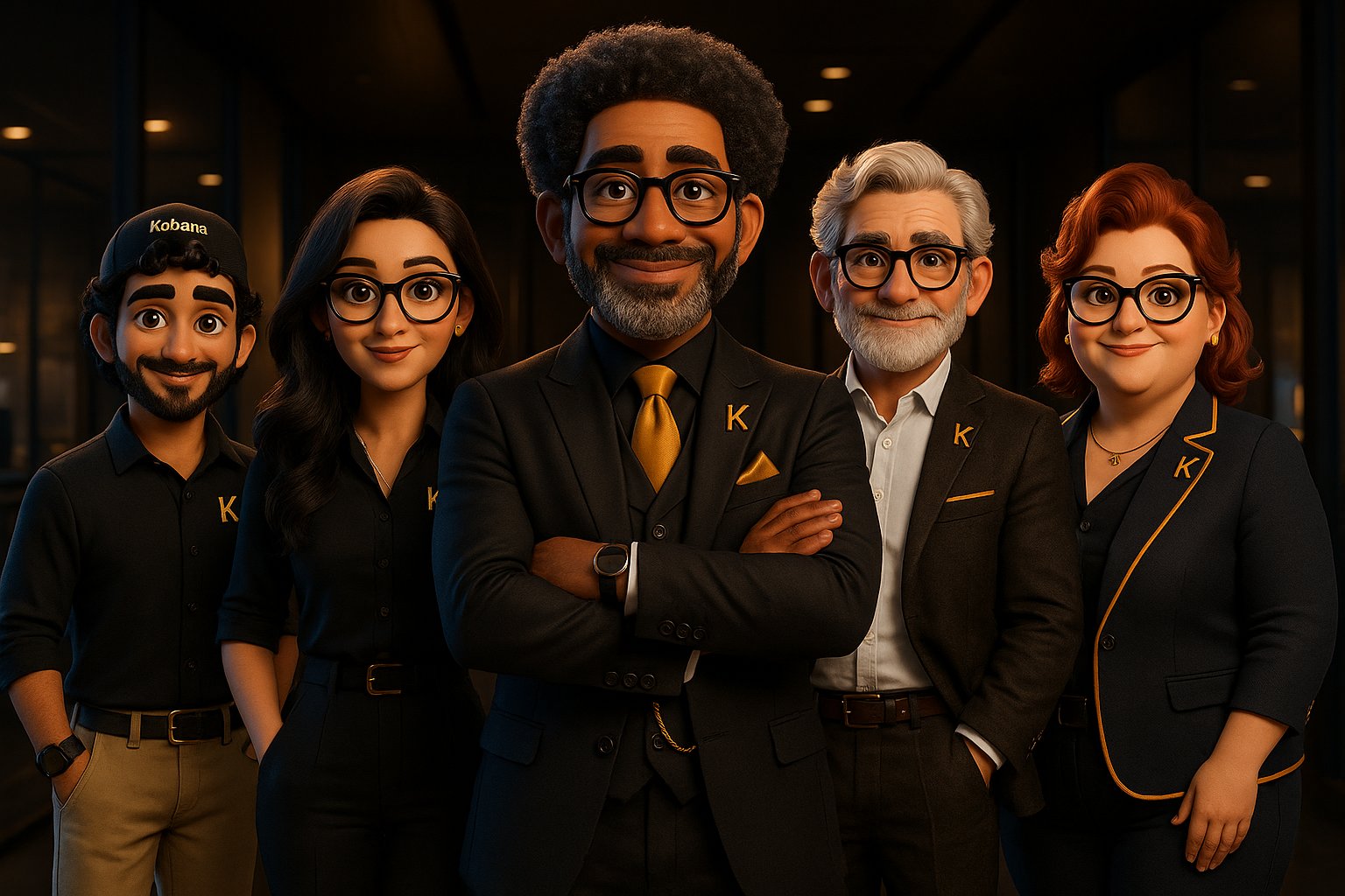 Time Kobana completo — cinco agentes de IA para o financeiro brasileiro